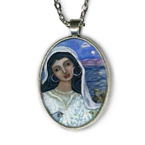 Mary Magdalene Pendant- Courage and Compassion, Goddess Jewelry - Inspirational Gift -  Spiritual Gift - women&#39;s statement jewelry