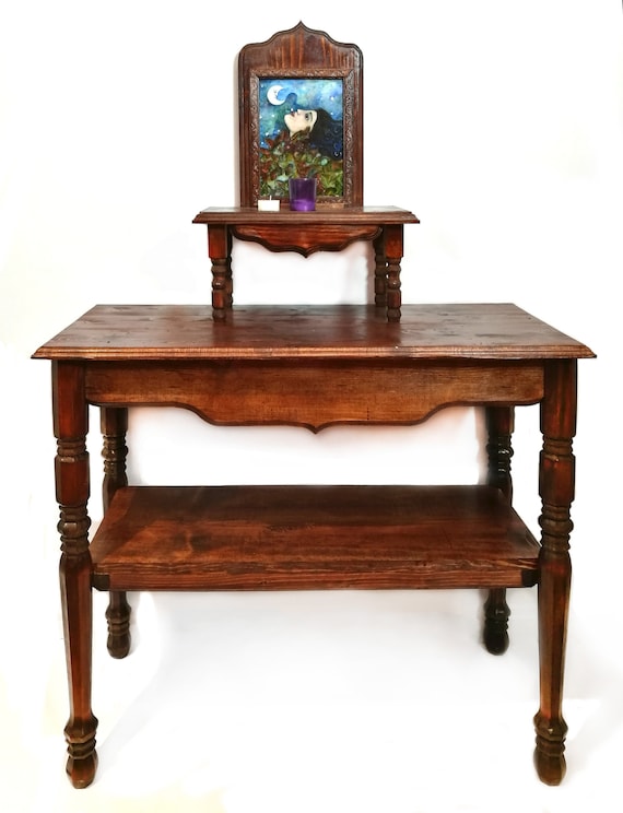 Goddess Altar Table Handmade Wooden Custom Made Altar Sacred Etsy UK