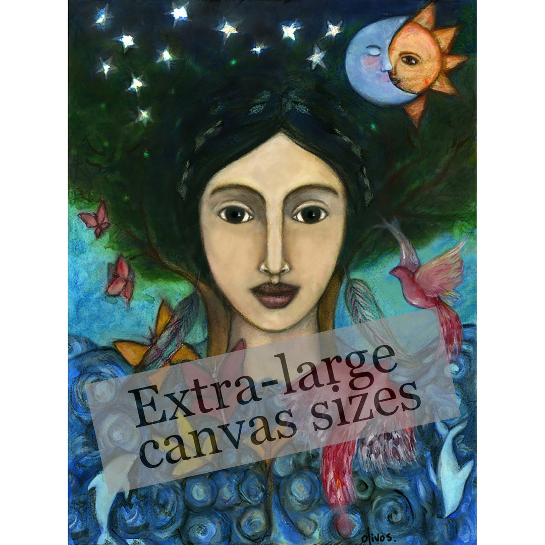 Gaia Goddess Art Print: Extra-large Canvas Reproduction - Etsy