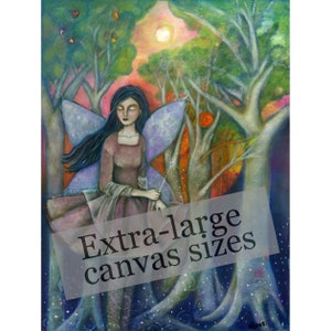 Aine, Extra Large Art on canvas, Celtic Faerie Queen, spiritual Art, Pagan fairy décor, Celtic Art Print, Faery Wall Art, Pagan Gift