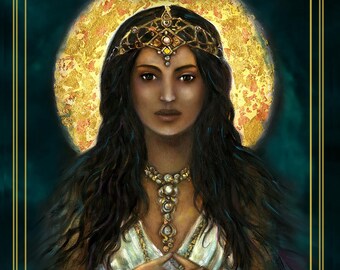 Sacred Powers Goddess Oracle Deck, Hand-Painted Oil Paintings, Limited Edition Signed (1,000 Made)