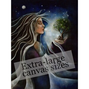 Elpis, Extra-Large Reproduction on Canvas, Greek Goddess of Comfort and Hope, Altar piece, Spiritual Gift, Wall Art, Greek wall art