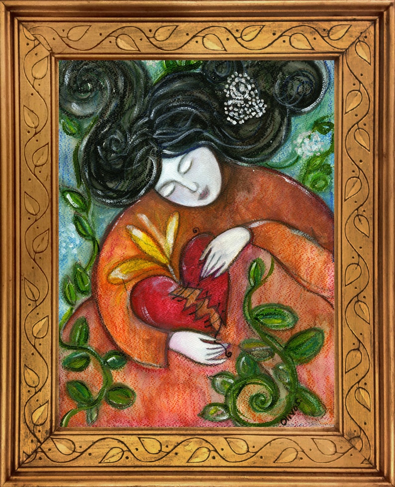 Mending A Broken Heart Heartbreak Healing Art Inspirational Etsy Mending a broken heart heartbreak healing art inspirational etsy