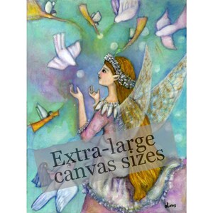 Oonagh, Extra-Large Reproduction on canvas, Goddess of magic and creative problem solving, Fairy painting, Faery gifts, Divine Feminine