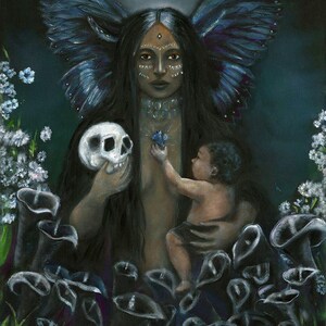 Itzpapalotl Aztekische Göttin Kunst, Itzpapalotl Malerei, Obsidian Schmetterlingsgöttin, Göttin des Todes