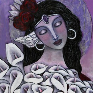 Goddess Hera art on canvas- Amplified Awareness spiritual print - Sacred Feminine - Goddess Altar - divine feminine - Altar Art