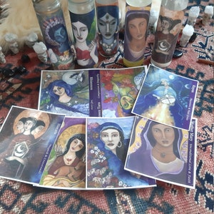 Goddess Candle Label, Altar Candle Sticker, Goddess Prayer Candle Label, Alter candle, Sacred Mothers and Goddesses meditation