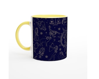 Mug Constellation du Zodiaque - Design Astrologie Céleste - Cadeau pour les Passionnés d'Espace et de Cosmos