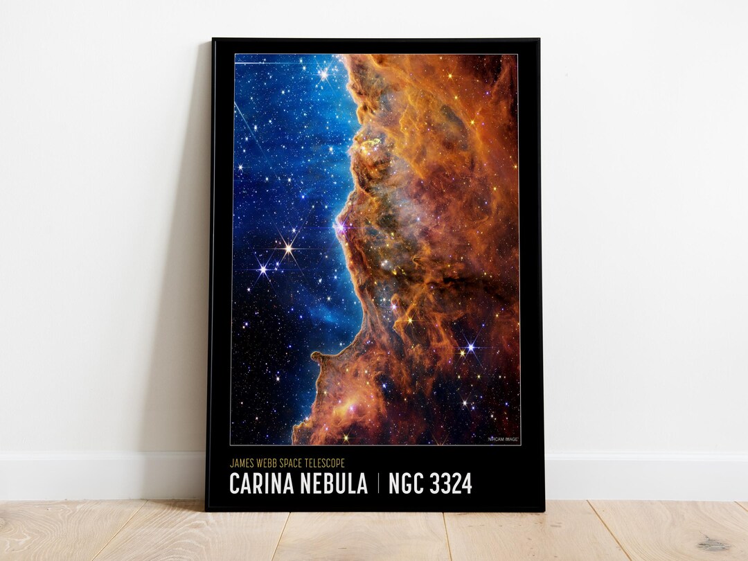 James Webb Telescope Carina Nebula Print, HD Space Poster, NASA ...