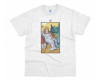 Camiseta del Tarot de la Emperatriz - Pamela Colman Smith - Regalo de ropa con arte de la baraja de Tarot Rider Waite