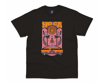 Psychedelic Yoga T-Shirt – Boho Meditation Goddess Print