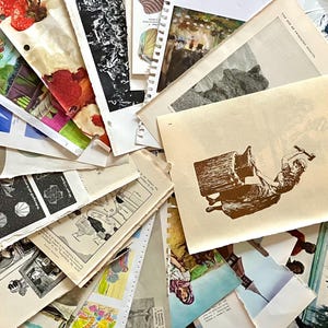 Vintage Picture Book Pages: Ephemera Pack for Junk Journals