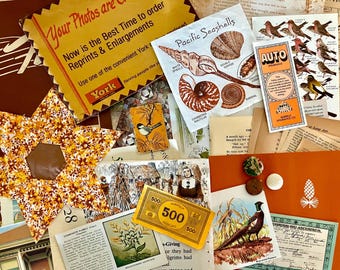 Vintage Herbst Ephemera Pack: 30+ Herbst Sammelalben