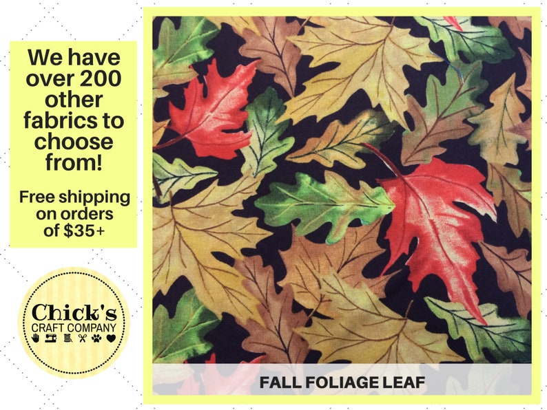 Fall Foliage Leaf Pet Accessory Bow Tie Neck Tie Bandana Flower Custom Over the Collar