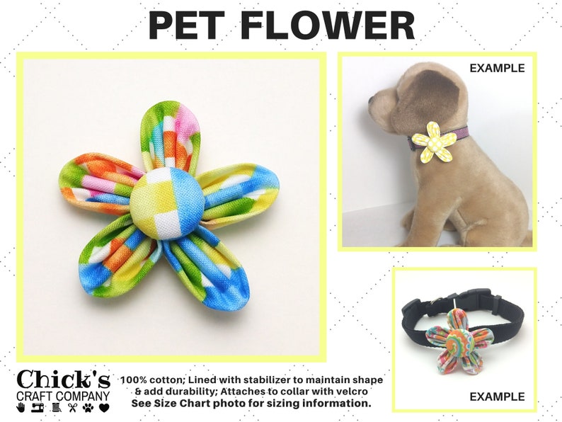 Bow Tie Flower Over the Collar Custom Pastel Weave Pet Accessory Neck Tie Bandana Easter