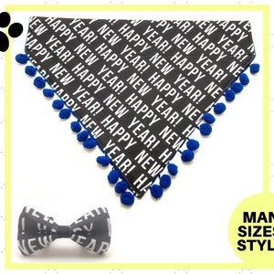 Happy New Year Pet Accessory - Over the Collar - Custom - New Year's Eve