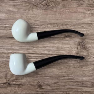 2 pipes for one price Handmade Block Meerschaum Pipe