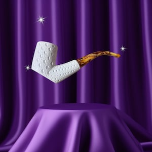 Laticce Pipe Handmade Block Meerschaum Pipe