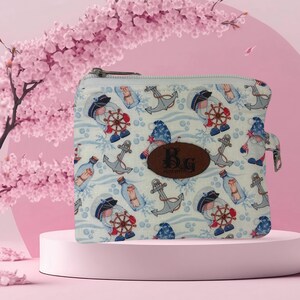 Kleiner Münzbeutel, kompakter Geldwechselhalter, Geldbörse für Bargeld und Karten, perfektes Geschenk, gesteppter handgefertigter kleiner Brieftaschenbeutel, Schlüsselbundbefestigung