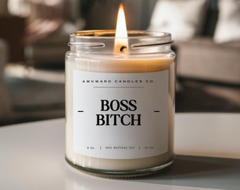 Vela de soja Boss Bitch / Regalo divertido para una amiga