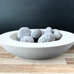 Concrete Lava Rock Essential Oil Diffuser Bowl: Modern Aromatherapy Decor