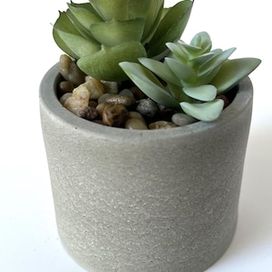 Handmade Concrete Succulent Planter: Small Cement Pot (3.15&quot; Diameter)