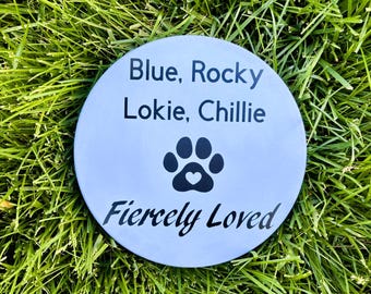 Personalized Pet Memorial Garden Stone, Concrete