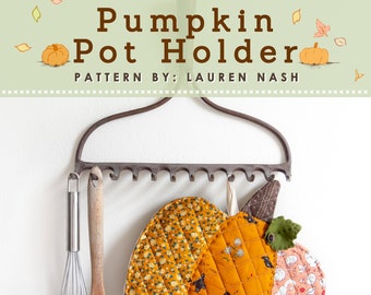 Patrón de costura en PDF: Agarradera con forma de calabaza