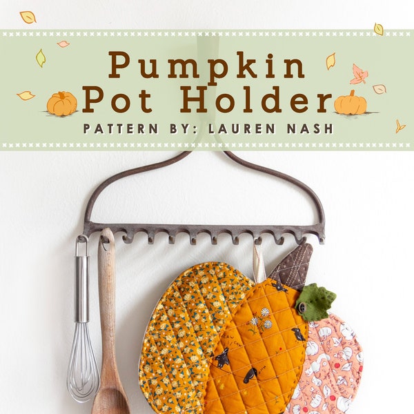 PDF Sewing Pattern- Pumpkin Pot Holder