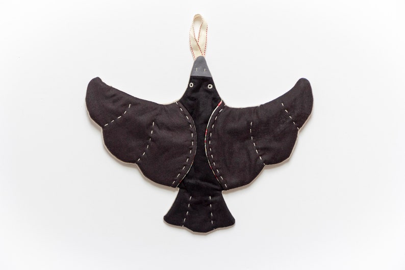PDF Sewing Pattern- Crow Pot Holder image 2