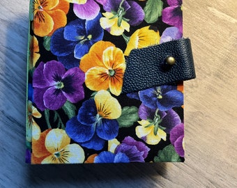 Journal, Diary, Cartonnage, Fabric Covered Notebook, Gift