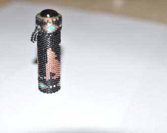 Peyote Beaded Needle Case Sewing Quilter