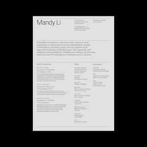 Plantilla de CV/Currículum vitae sin aburrimiento 1 / A4 y Carta estadounidense / Adobe InDesign