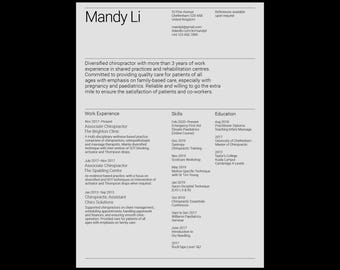 Teh Unboring CV/Resumé Template 1 | A4 & US Letter | Adobe Indesign