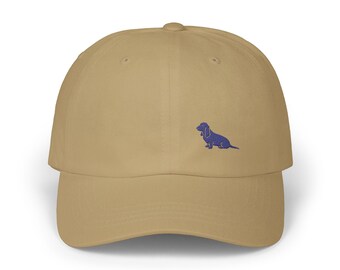 Embroidered Basset Hound Cap, Cute Dog Baseball Hat, Pet Lover Gift, Dad Hat with Animal Embroidery, Adjustable Strap, Unisex Headwear