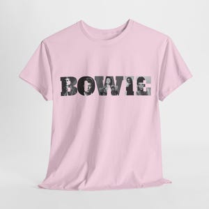 Bowie Shirt #1, David Bowie Classic Rockstar Unisex T-Shirt, Music Lover Tee, Retro Band Shirt, Vintage Concert Top, Gift for Musician image 9