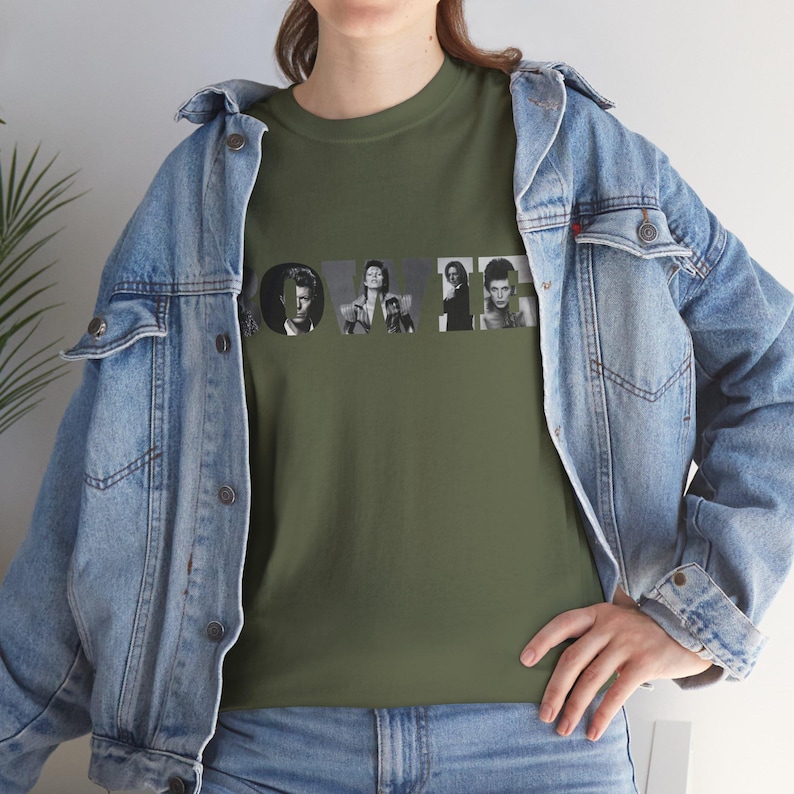 Bowie Shirt #1, David Bowie Classic Rockstar Unisex T-Shirt, Music Lover Tee, Retro Band Shirt, Vintage Concert Top, Gift for Musician image 6