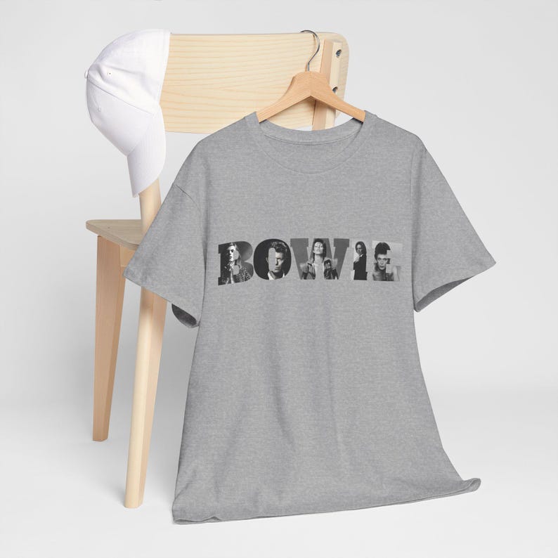 Bowie Shirt #1, David Bowie Classic Rockstar Unisex T-Shirt, Music Lover Tee, Retro Band Shirt, Vintage Concert Top, Gift for Musician image 3