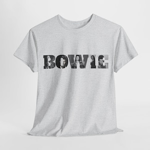 Bowie Shirt #1, David Bowie Classic Rockstar Unisex T-Shirt, Music Lover Tee, Retro Band Shirt, Vintage Concert Top, Gift for Musician image 1