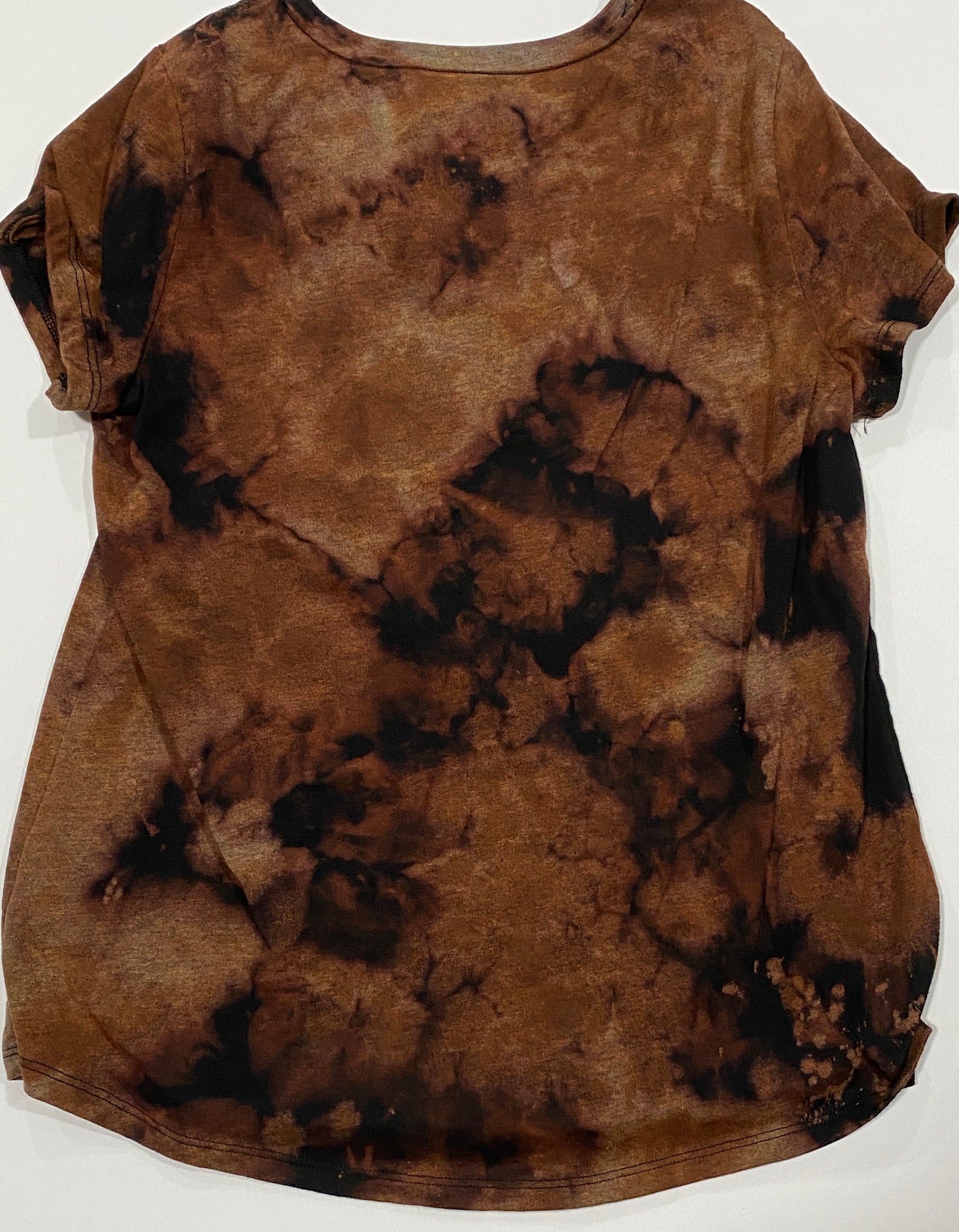 orange bleach dye shirt