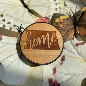 Wooden &quot;Home&quot; and North Dakota Phone Grip!