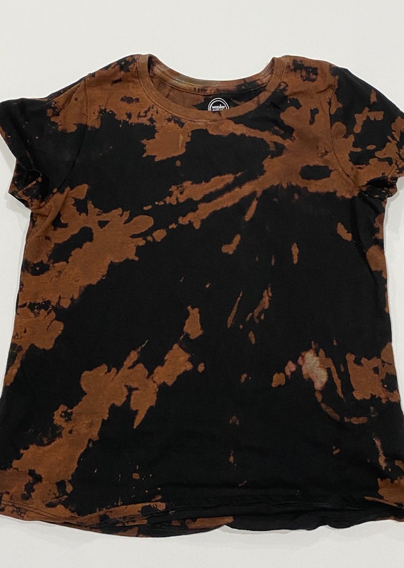 orange bleach dye shirt