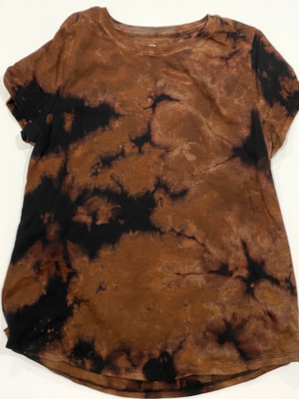 orange bleach dye shirt