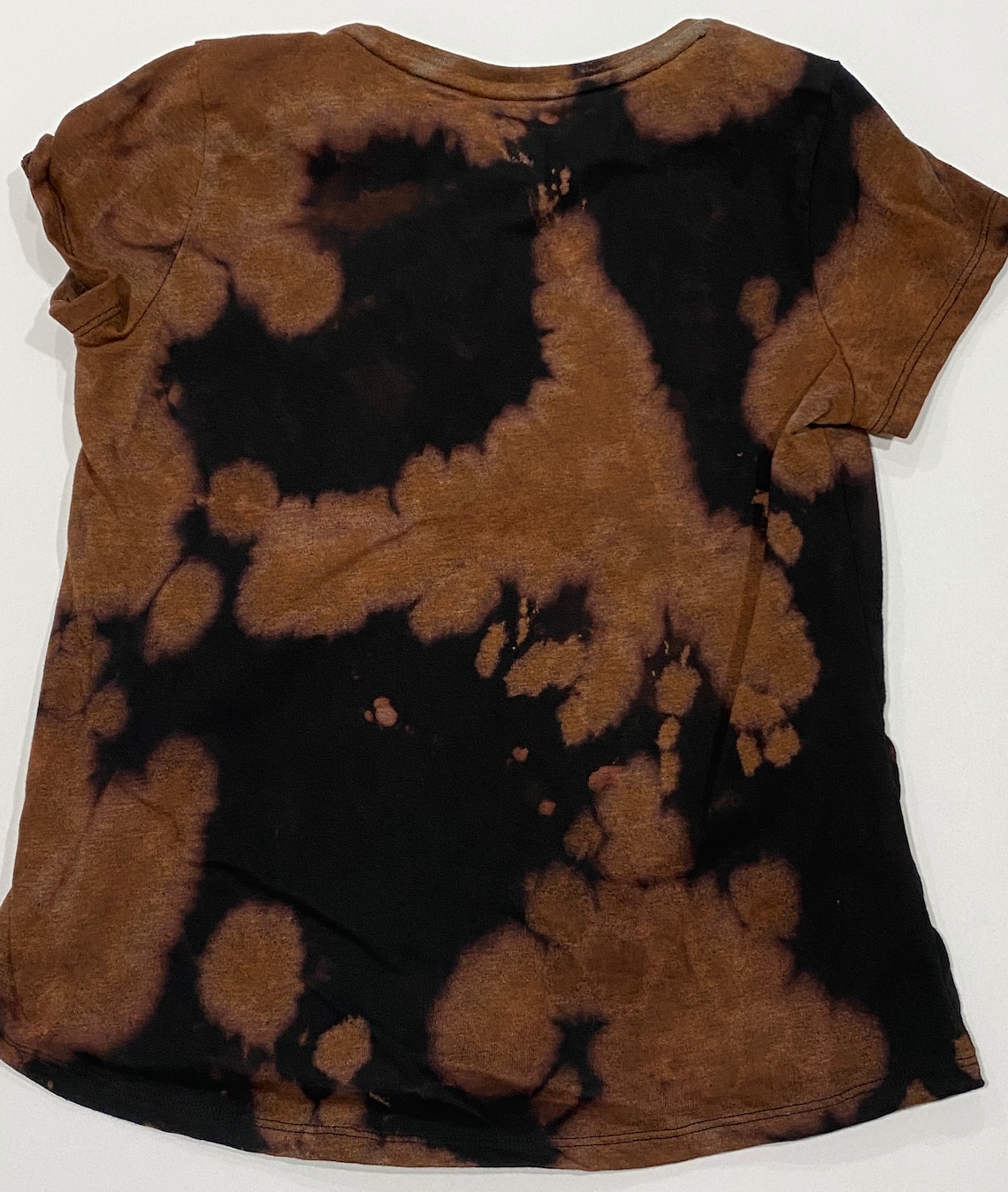 orange bleach dye shirt