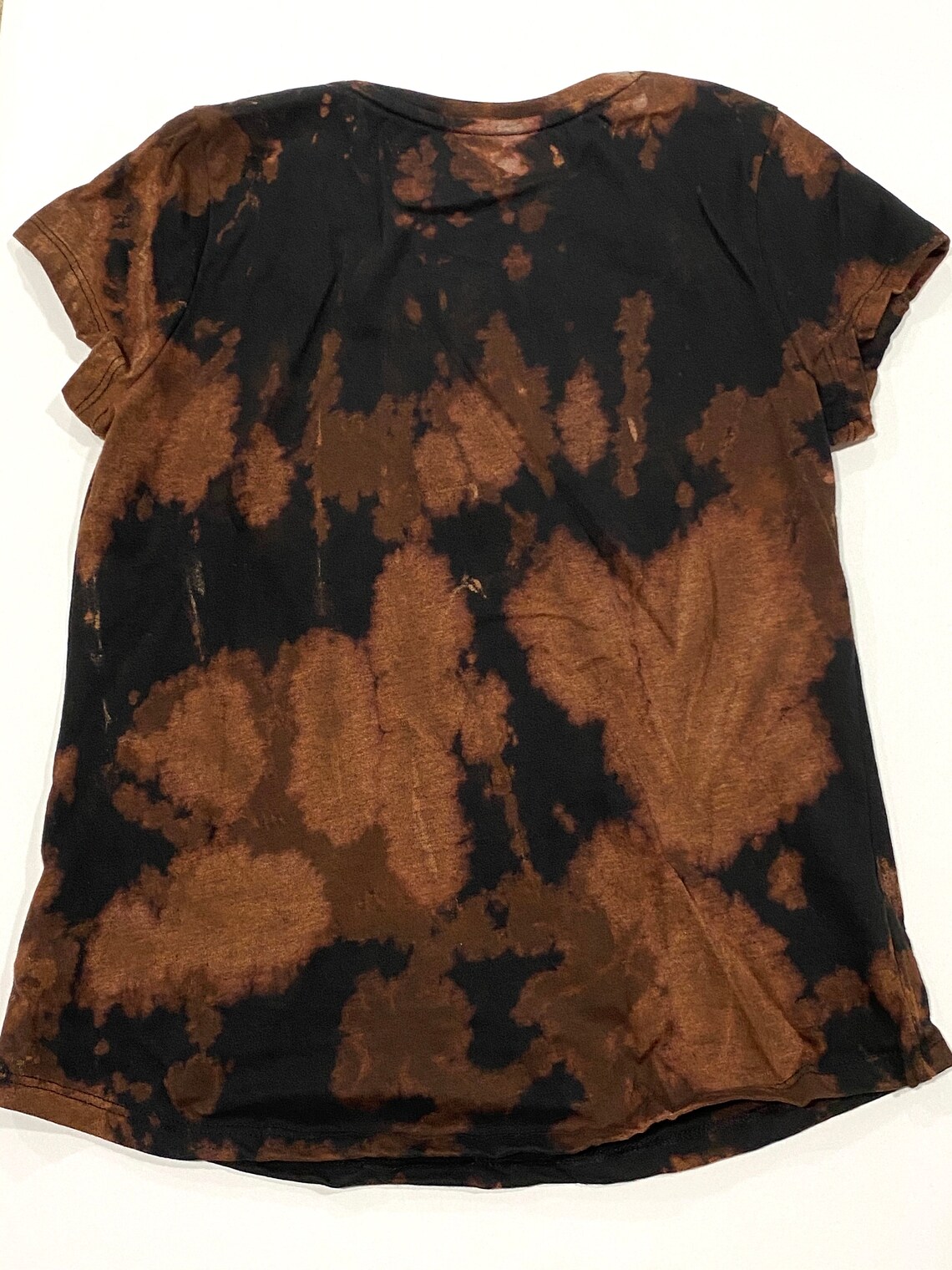 orange bleach dye shirt