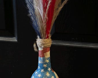 Decoupaged Bottles