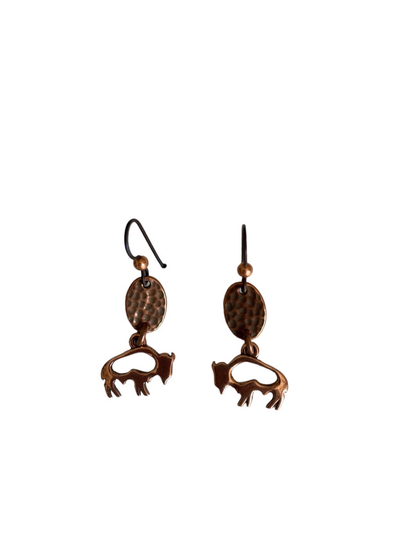 Silver Buffalo Earrings, Silver Buffalo, Bison Earrings, Buffalo Earrings, Silver Bison Earrings, Buffalo Herd Earrings, Buffalo Jewelry image 5