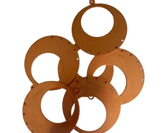 Copper Stamping, Copper Circle, One and One Half Inch Copper Circle, Copper Enamel Supply, Copper Piece, Copper Supply, Cut Out Circle