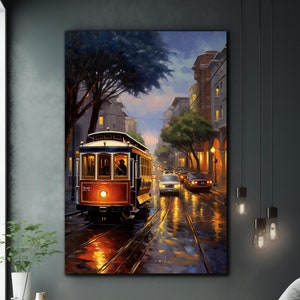City View Wall Decor, San Francisco Wall Art, Tempered Glass Wall Art, Glass Print, Extra Large Wall Art, Wall Hangings, Artistic Paint Art