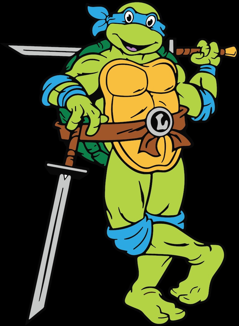 Ninja Turtles SVG PNG Bundle: Donatello, Raphael, Leonardo, Michelangelo image 5